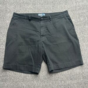 Polo Ralph Lauren Prospect Chino Shorts Mens 42 Black Flat Front Cotton Preppy